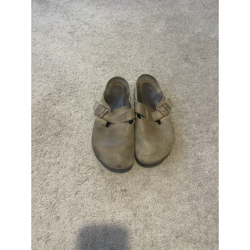 Birkenstock Boston Soft Footbed Clog Tobacco Oiled Leather Wms EU 41 US 10- 10.5